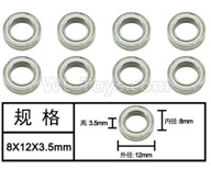 HG P601 Parts-Bearing Parts-Ball bearing(8pcs) Parts-8x12x3.5mm-W04005,HG P601 RC Truck Parts 6x6 1/10 Parts 